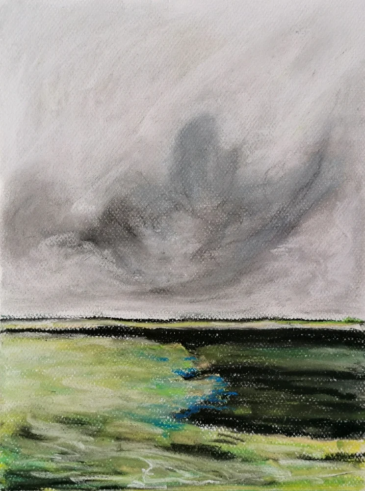 Untitled - pastel on paper