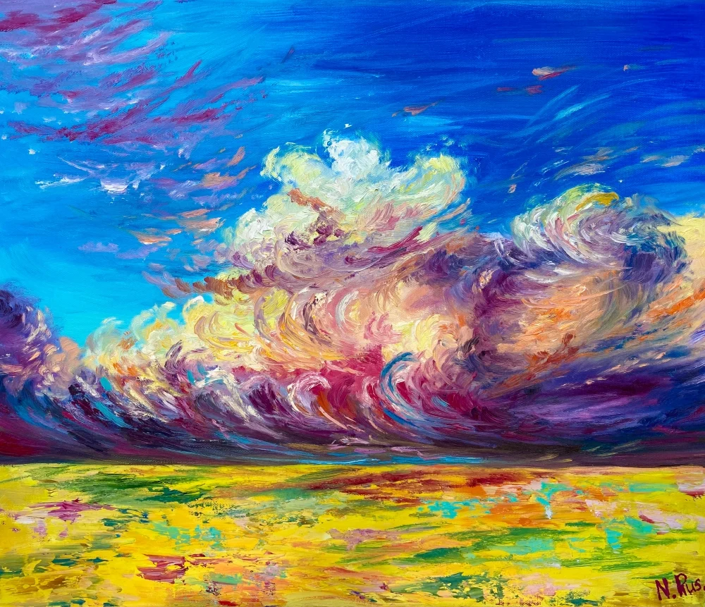 ephemerality of nature, oil on canvas